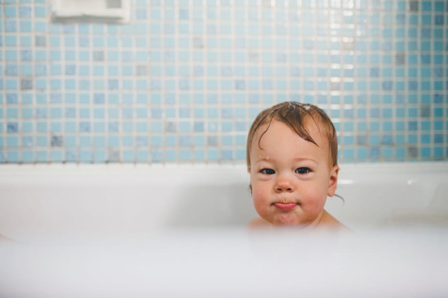 when can a baby take a bath